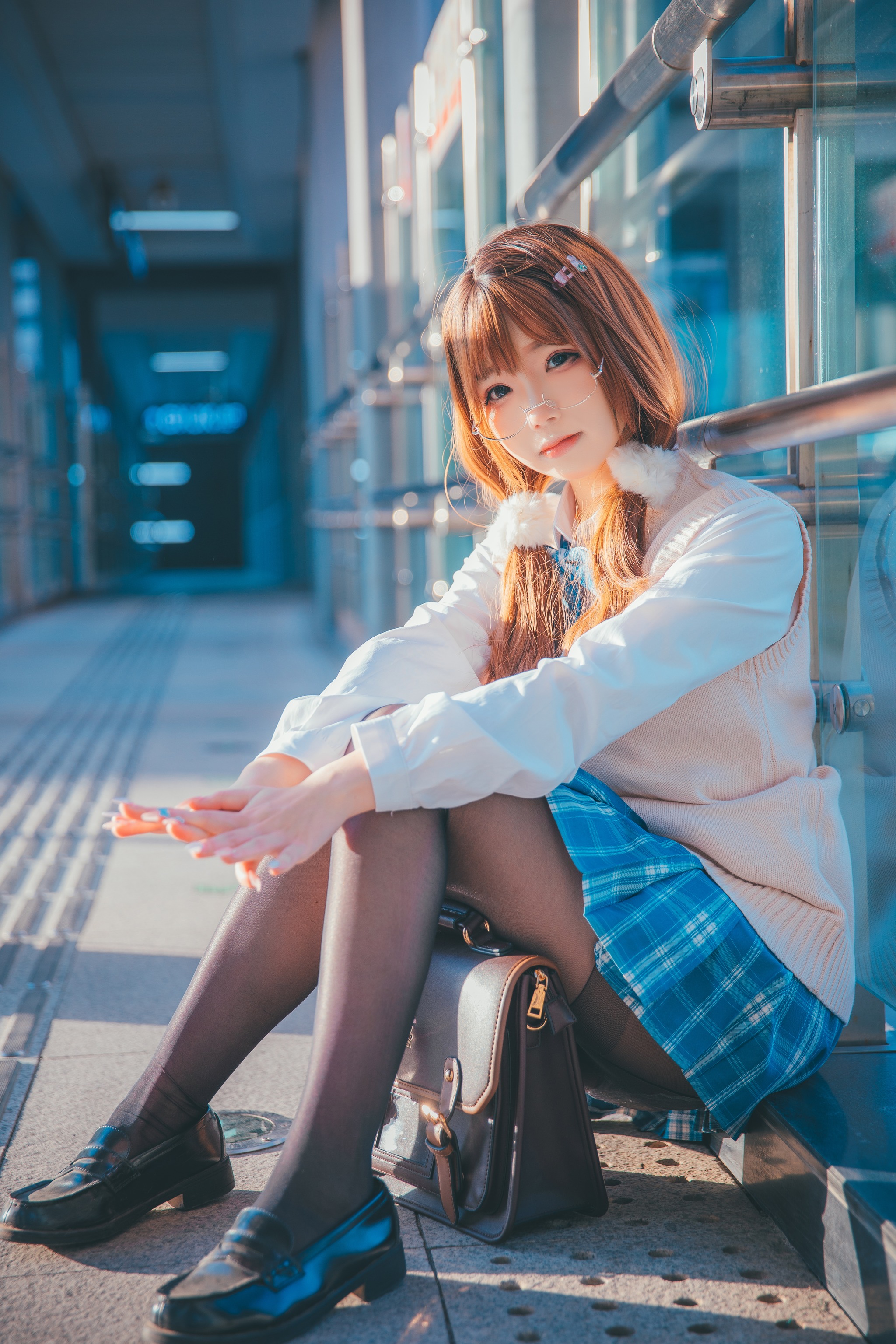 图片[1]-雪晴Astra – NO.037 雪晴Astar 夕阳JK[25P]-XikXak